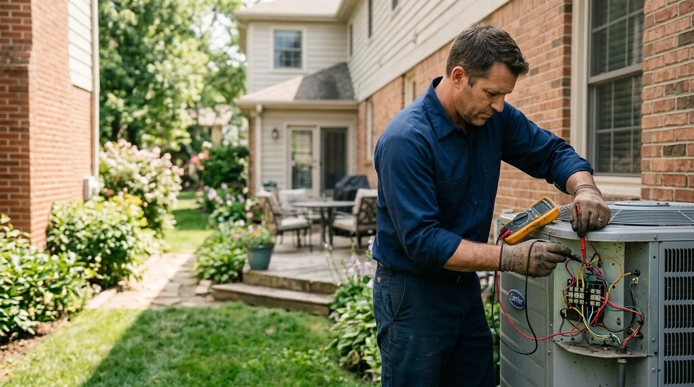 HVAC technician working near Cana, VA